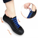 Силиконовые шнурки, спортивные шнурки темно-синего цвета.