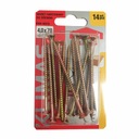 ВИНТЫ ДЛЯ ДЕРЕВЯННОЙ МЕБЕЛИ SCREW MET 4,0х70 мм 14 шт.