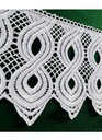 GIPIURA WZÓR ORNAMENT BIAŁA KRONKA FIRANA DEKORACJA DOMU FAJNY STYL NOWOŚĆ