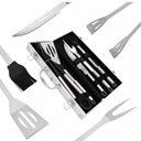 ZESTAW WALIZKA SZTUĆCE AKCESORIA DO GRILLA 5 EL.