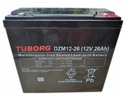 Akumulator żelowy Tuborg DZM12-26 12V 26Ah