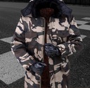 Vojenská kamufláž taktická bavlnená bunda 4XL Kapucňa s kapucňou