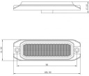 2 CV PHARE AVERTISSEMENT STROBOSCOPIQUE TL 4LED, R65 R10, DC12V/24V, KAMAR, L18photo 15