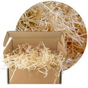 Наполнитель из древесной шерсти сено для подарков 100г.