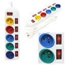 УДЛИНИТЕЛЬ, АНТИОБСЛЕДОВАТЕЛЬНАЯ ПИТАНИЕ, 5 РОЗЕТОК С ВЫКЛЮЧАТЕЛЯМИ, 1,5М