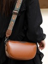 BROWN Классическая черная женская поясная сумка CAPACITY с узорчатым ремешком