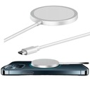 ИНДУКТИВНОЕ ЗАРЯДНОЕ УСТРОЙСТВО ДЛЯ IPHONE 11 12 13 14 15 QI MAGSAFE TYPE C 15 Вт