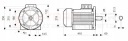 ДВИГУН ЕЛЕКТРИЧНИЙ 3-FAZOWY IE3 400V B5 B35 4KW 1450OBR WALEK: 28MM  (17575752897) фото min 6