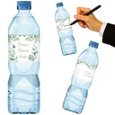 ЭТИКЕТКИ на бутылку воды СВЯТОЕ ПРИЧАСТЬ наклейки эвкалипт свое имя х3