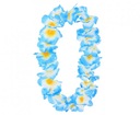 NASZYJNIK HAWAJSKI NIEBIESKIE KWIATY ALOHA PARTY