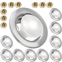 9x КРУГЛЫЙ ПОТОЛОЧНЫЙ СВЕТИЛЬНИК ДЛЯ ГАЛОГЕННЫХ СВЕТОДИОДНЫХ ЛАМП С КАБЕЛЕМ GU10