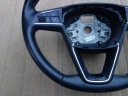 РУЛЬ SEAT LEON 3 РЕСТАЙЛ МНОГОФУНКЦИОНАЛЬНОСТЬ КОЖА  фото 5