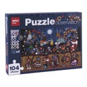 Pozorovacie puzzle Apli Kids - Les 104 el. 5+ Stav balenia originálne