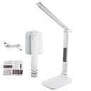 НАСТОЛЬНАЯ СВЕТОДИОДНАЯ ЛАМПА С ЧАСАМИ + ТЕРМОМЕТР 36,6см белая