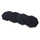 4PCS HEAVY DUTY RUBBER CAR РЕСТАЙЛ ARM PADS EQUIPMENT НАБІР ЧОРНИЙ BLACK, OCTAGON  (17652172199) фото min 5