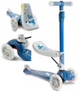 302427 СКУТЕР LED БАЛАНС, ТРЕХКОЛЕСНЫЙ 2в1, СИНИЙ, СВЕТЯЩИЕСЯ КОЛЕСА