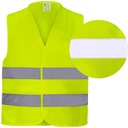 Светоотражающий жилет ДОРОЖНОЙ ПРЕДУПРЕЖДЕНИЯ с полосками, размер желтый