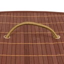 vidaXL Bambusowy kosz na pranie, narożny, brązowy, 60 L Głębokość produktu 37 cm