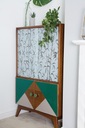 Оконная фольга с молочным узором, бамбуковый шпон, самоклеящийся рулон, размер 45x200