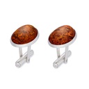 Srebrne Spinki do Mankietów Arawa z Grawerem