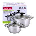 НАБОР КОРЗИН 4925 INOX 1,5,3 л KAMILLE 4 ELEMENTS