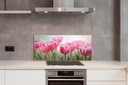 Кухонное защитное панно Тюльпаны Картина 125х50 см