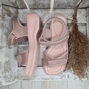 Pohodlné Dámske Sandále Azaleia Ružová Hrubá Podrážka Na Rzep 35-36 Originálny obal od výrobcu škatuľa
