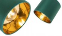 Абажур зелено-золотой для ламп Е27, круглый