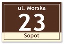 Адресная тарелка с домом номер 30x20 см.
