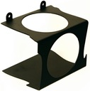 kwietnik loft naścienny wiszący z metalu,18cmx14cm, , pojedynczy, czarny