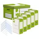 Комплект коллективной коробки + 5 коробок для архивирования А4/100мм + 5 клипс