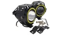 2X ГАЛОГЕНИ LED (СВІТЛОДІОД) (СВІТЛОДІОД) МОТОЦИКЛЕТНІ QUAD RING LED (СВІТЛОДІОД) (СВІТЛОДІОД) ФАРИ РЕШІТКИ СТРОБОСКОП  фото 8