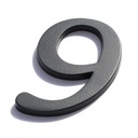 НОМЕР ДОМА, ЦИФРЫ ДЛЯ ДОМА, БУКВЫ графит 9