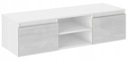 СОВРЕМЕННЫЙ СТОЛИК, ШКАФ ДЛЯ ТЕЛЕВИЗОРА, 120 СМ, БЕЛЫЙ ГЛЯНЦЕВЫЙ