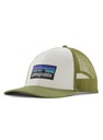 Šiltovka Patagonia P-6 Logo LoPro Trucker - white / buckhorn green