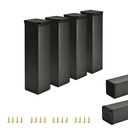 4 РЕГУЛИРУЕМЫЕ МЕБЕЛЬНЫЕ НОЖКИ ВЫС. 15 СМ, ЧЕРНЫЕ