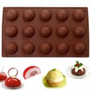 СИЛИКОНОВАЯ ФОРМА ДЛЯ ВЫПЕЧКИ МОНОПОРЦИЙ, ПОЛУСФЕР, ШАРОВ 358