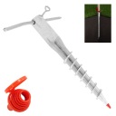 ОСНОВАНИЕ СТОЙКИ, ВКРЫВАЕМОЕ В ЗЕМЛЮ, 68x550, АНКЕР-ШНЕК PWO 68, DOMAX, ОЦИНКОВАННЫЙ