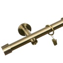 KARNISZ METALOWY POJEDYNCZY 19 mm 200 cm WZORY