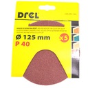Диски для наждачной бумаги на липучке 125мм P40 - 5 шт.