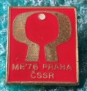 ЗНАК ЧЕМПИОНАТА ЕВРОПЫ ЧССР ПО НАСТОЛЬНОМУ ТЕННИСУ