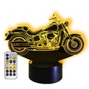 CHOPPER MOTOR MOTOCYKL Lampka Nocna 3D LED + PILOT