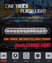 STROBOSKOPY ПРЕДУПРЕЖДАЮЩИЕ АВТОМОБИЛЬНАЯ СВЕТА STROBOSKOPOWE 4X 12LED 12/24V  фото 13