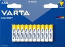 10x ЩЕЛОЧНАЯ БАТАРЕЯ VARTA ENERGY AAA R3