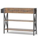 Bealife stolik konsolowy Drewniany stolik do przedpokoju 100x30x81cm Povrch prírodná