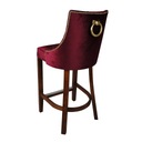 ГЛАМУР стеганый барный стул с молотком