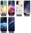 Чехол для Xiaomi Redmi Note 11 Pro с узорами Космос Земля Луна Планеты НЛО
