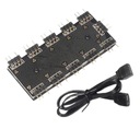 SEWS-5V RGB Splitter Hub с корпусом и для 3-контактного светодиодного контроллера 5 В, светодиодный сплиттер