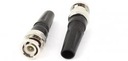 ПРЯМОЙ ЧЕРНЫЙ РАЗЪЕМ BNC С ИЗГИБОМ