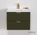 MAGNOLIA szafka łazienkowa oliwkowa + umywalka 50 Marka Gante